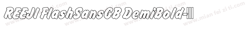 REEJI FlashSansGB DemiBold字体转换